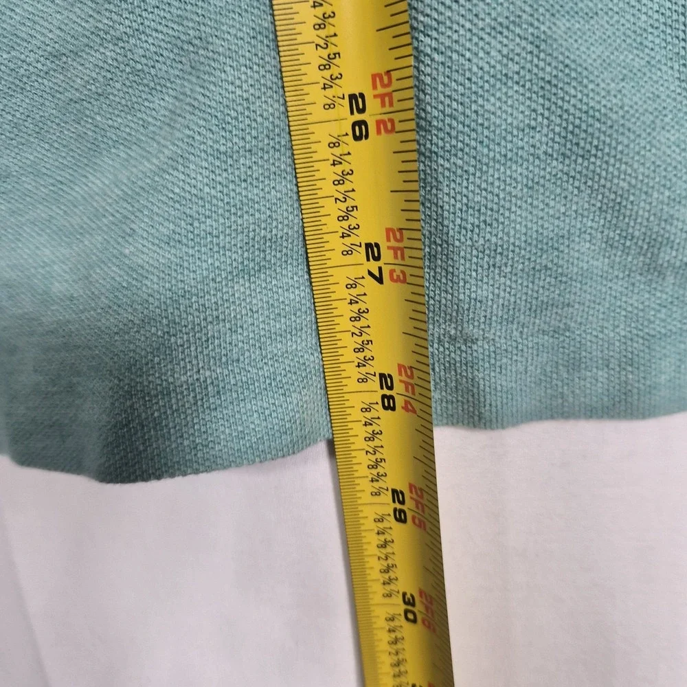Polo Ralph Lauren Men's Long Sleeve Polo Shirt Aqua Mint Green Cotton Size Large